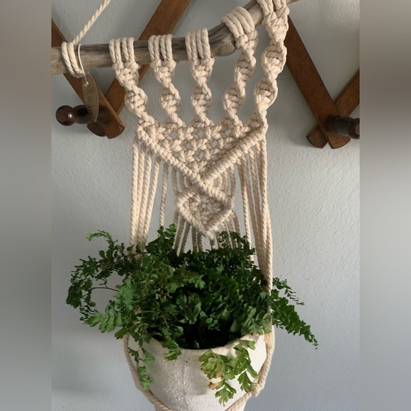 Handcrafted Driftwood Macrame Wall Hanging by Clover Rey NWT - Picture 2 of 9